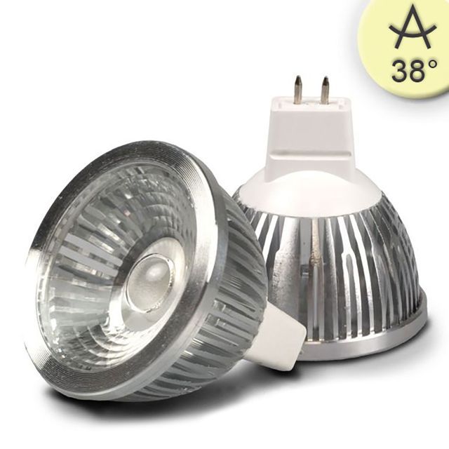 MR16 LED spotlight 5,5W COB, 38°, warm white, dimmable