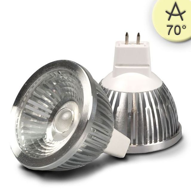 MR16 LED szpot fényforrás, 5,5W, COB, 70°, meleg fehér, dimmelhető