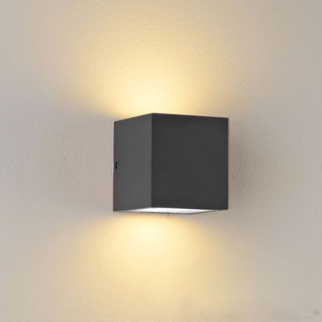 Fali lámpa, Up&Down, 2xGX53, IP44, antracit, fényforrás nélkül