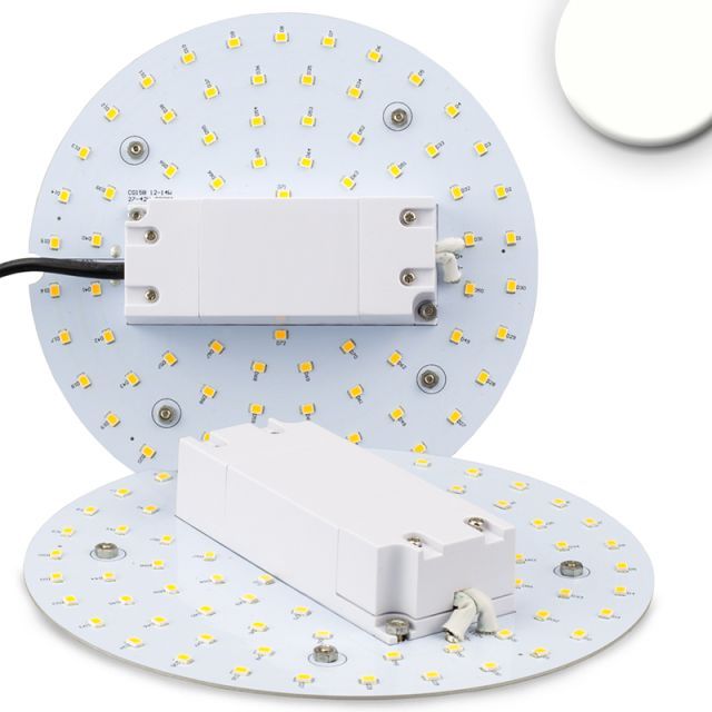LED átszerelő áramköri lap, 160 mm, 12 W, mágnessel, meleg fehér