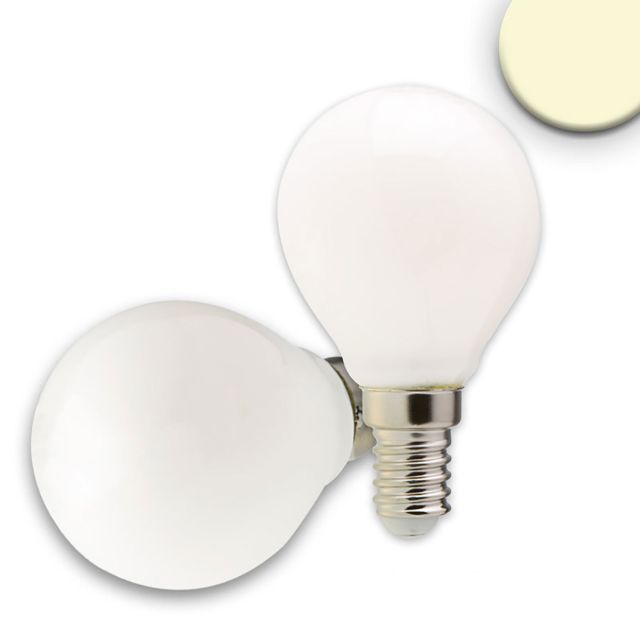E14 LED Illu fényforrás, 4 W, opál, meleg fehér, dimmelhető