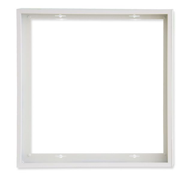 Surface mounting frame white RAL 9016, height 5cm, for LED Panels 625x625, pluggable quick mounting