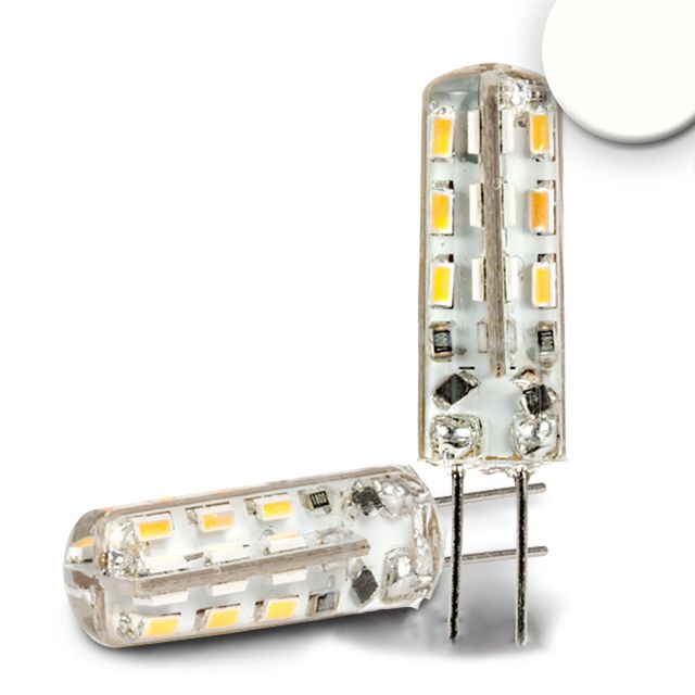 G4 LED fényforrás, 48SMD, 2W, öntött, semleges fehér