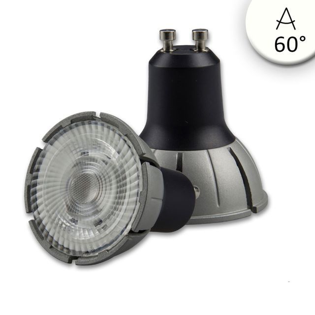 GU10 teljes spektrumú LED szpot fényforrás, 7 W, COB, 60°, 4000K, dimmelhető