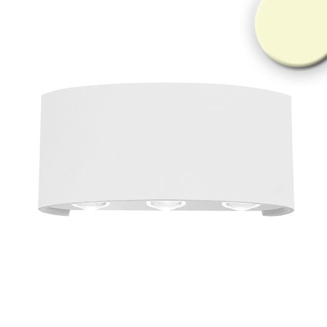 LED wall light up&down 6*1W CREE, IP54, sandwhite, warm white