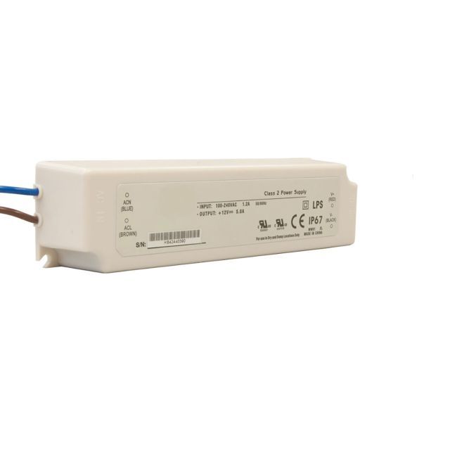LED transformer 24V/DC, 0-60W, IP67