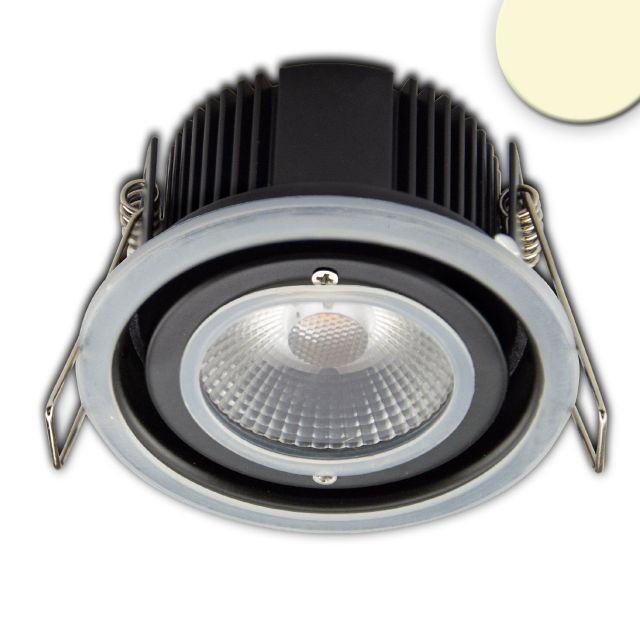 LED süllyesztett szpotlámpa Sys-68, 10W, IP65, melegfehér, Push vagy Dali-dimmelhető (fedél nélkül)