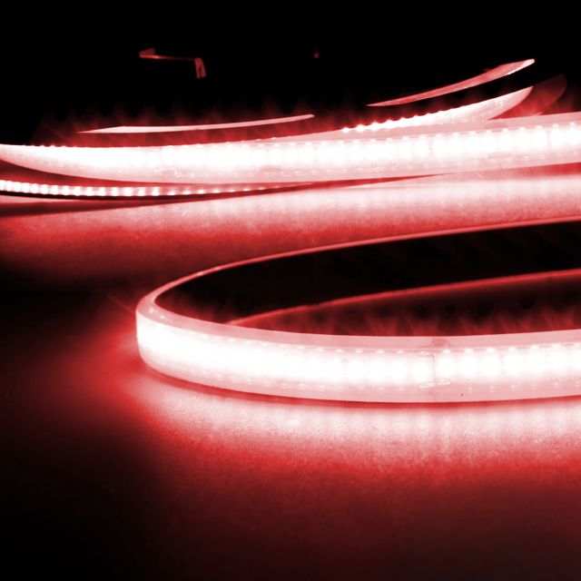 LED AQUA CRI9R Linear 48V flex stripe, 8W, IP68, red, 30m roll, 240 LED/m