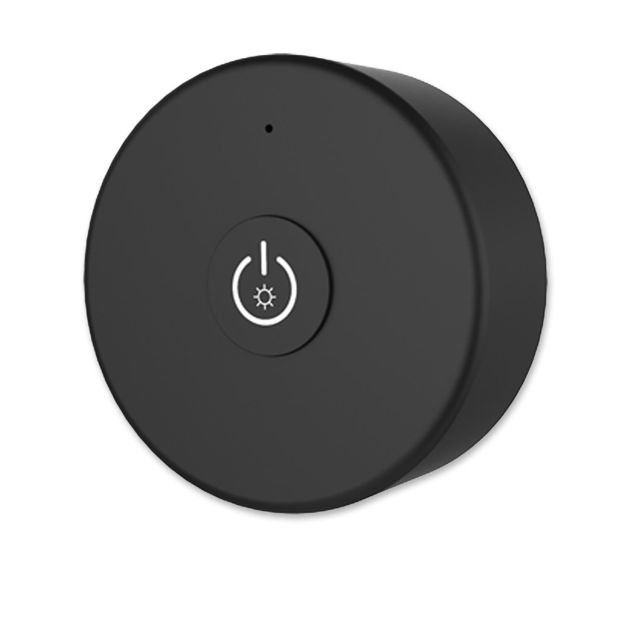 Sys-Pro single-color 1 zone remote control round, black