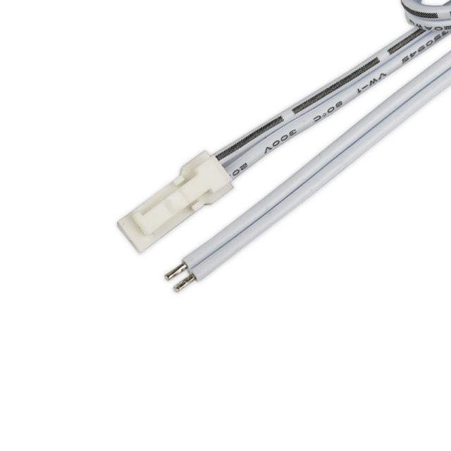 MiniAMP connector male, 30cm, 2-pole, white, max. 3A