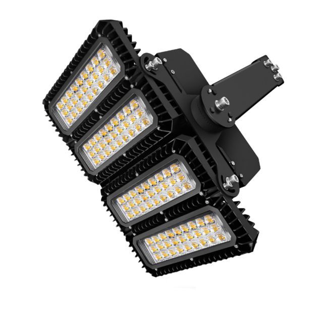 LED reflektor 450W, 130x40° aszimmetrikus, változtatható, DALI dimmelhető, semleges fehér, IP66