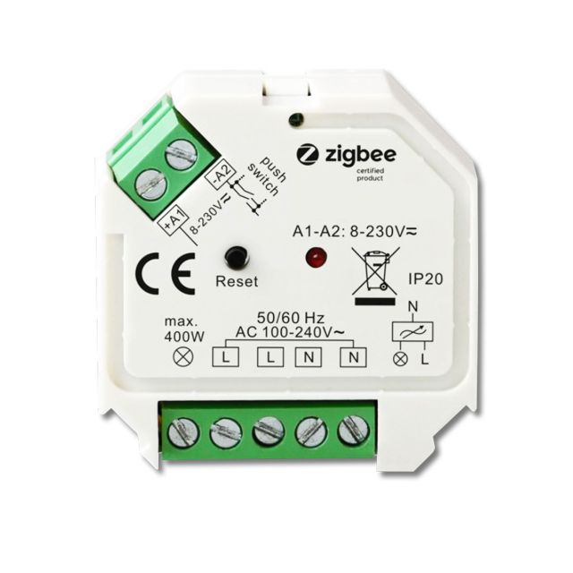ZigBee 3.0/Push univerzális triac dimmer 230V, 200VA