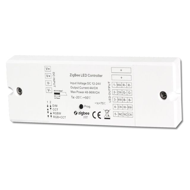 ZigBee 3.0 PWM controller for LED flex stripes/spots, 5 channel, 12-24V DC 5x4A