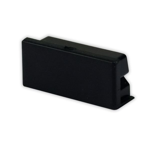 End cap EC75B black for profile PURE14 S, 1 pc