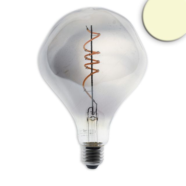 E27 Vintage Line LED körkörös izzó A125, szabálytalan, füstös, 4W, 2200K