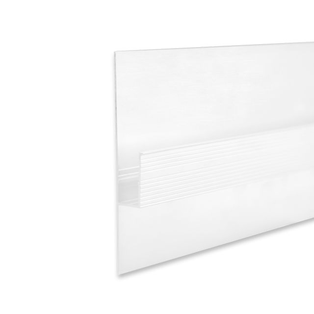 LED drywall profile shadow gap 40, white RAL 9003 300cm