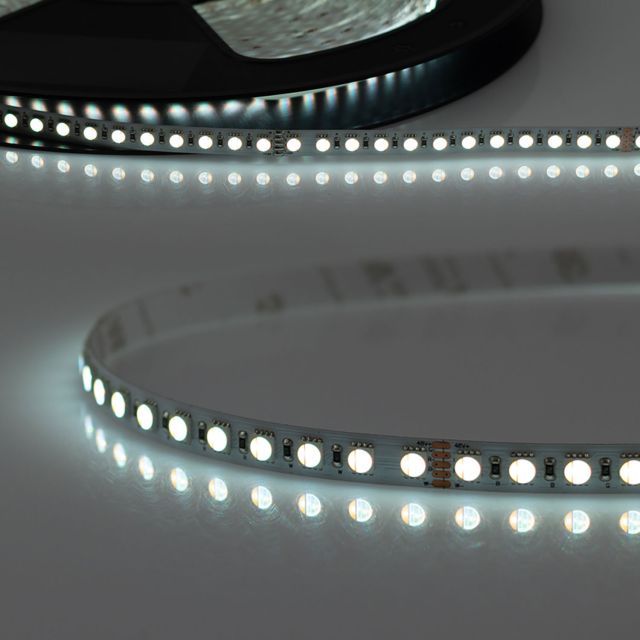 LED RGB+WW flexibilis szalag, 48V DC, 19W, IP20, 20m-es tekercs, 96 LED/m