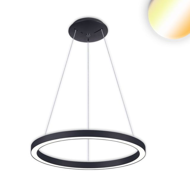 LED függesztett lámpa Circle 580 fekete, 48W, kerek, ColorSwitch 3000|3500|4000K, dimmelhető