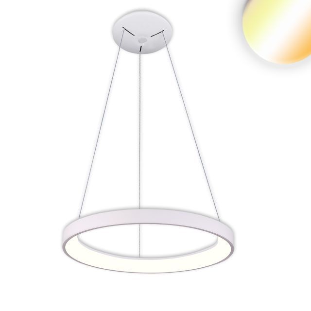 LED pendant light Orbit 480, white, 38W, round, ColorSwitch 3000|3500|4000K, dimmable