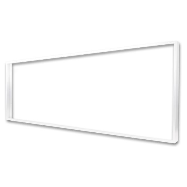 Surface mounting frame white RAL 9016, height 7cm, for LED Panels 308x1245, pluggable quick install.