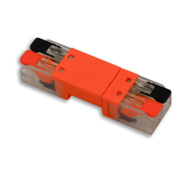 Through plug connector 2-pole, 0,5-2,5mm², max. 250V/10A