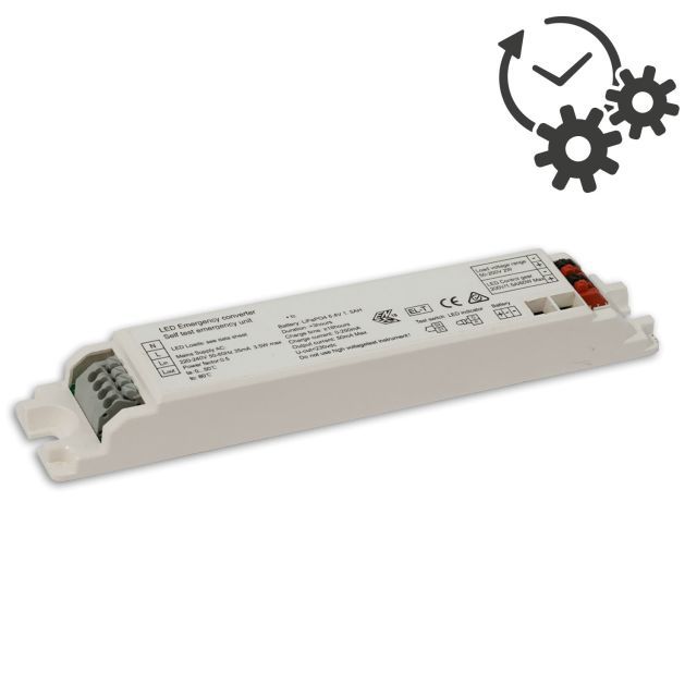 Vészvilágítás-frissítés LiFePO4 3000mAh akkumulátorral, 4W (50-300V DC)