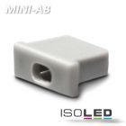 End cap for profile MINI-AB10 silver, with cable gland