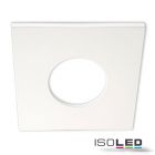 Cover aluminum angular white matt for spotlight recessed Sys-68
