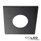 Cover aluminum angular black matt for spotlight recessed Sys-68