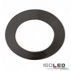 Cover aluminium round black for spotlight recessed Sys-90