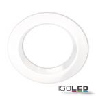 Cover aluminium round white recessed for spotlight recessed Sys-90