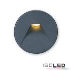 Cover aluminium round 2 black for recessed wall light Sys-Wall68