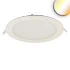LED Downlight, 18W, round ultraflat white, 225mm, ColorSwitch 3000|3500|4000K, dimmable