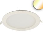LED Downlight, 24W, round ultraflat white, 300mm, ColorSwitch 3000|3500|4000K, dimmable