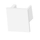 End cap EC220 white for LED tile profile UP10