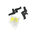 Track48 installation clip for Track48 surface mounted rail, black, 2pcs