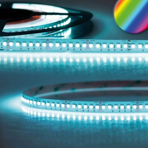 LED RGB Linear10 flex stripe, 24V DC, 12W, IP20, 5m roll, 180 LED/m